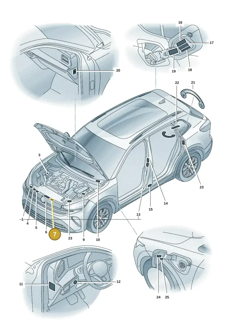5GE010001 — Volkswagen Tiguan 2.0 (2023-) diagram 57x010000, position 7