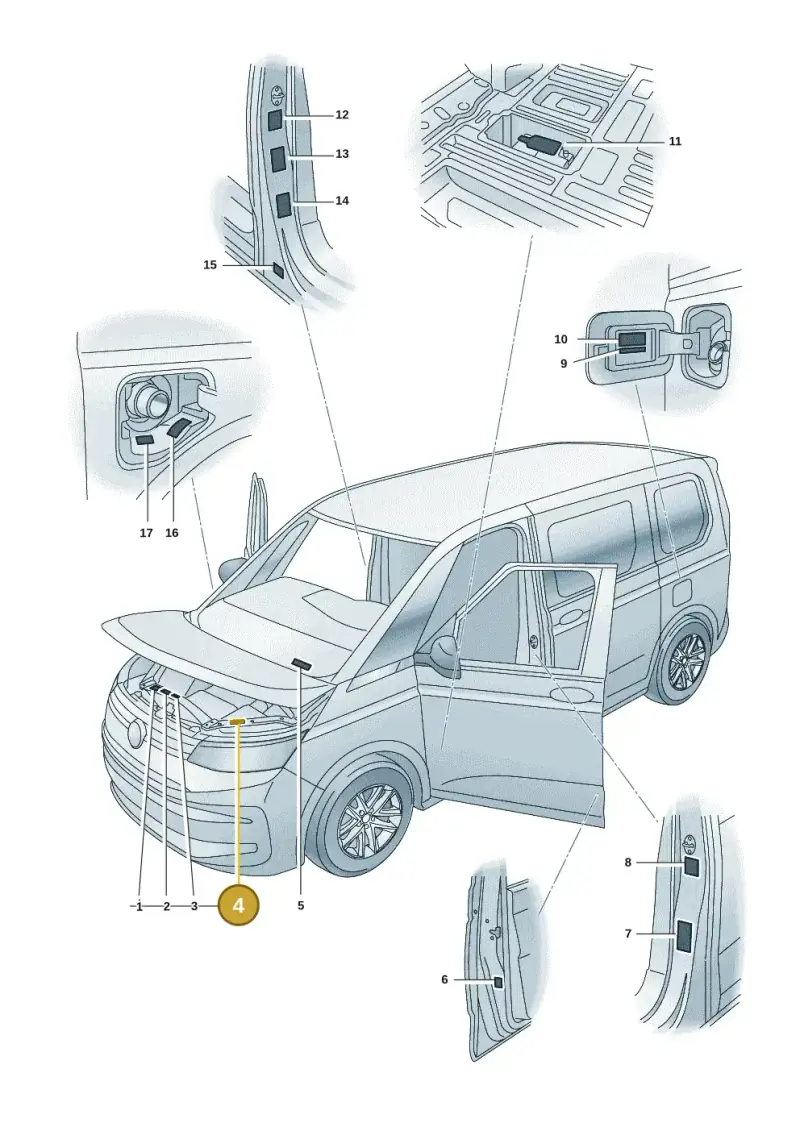 5GE010001 — Volkswagen Multivan (2021-) diagram 7t0010000, position 4