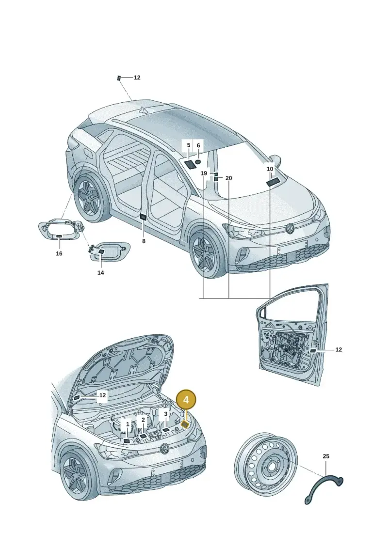 5GE010001C — Volkswagen ID.3 (2021-) diagram 11d010000, position 4