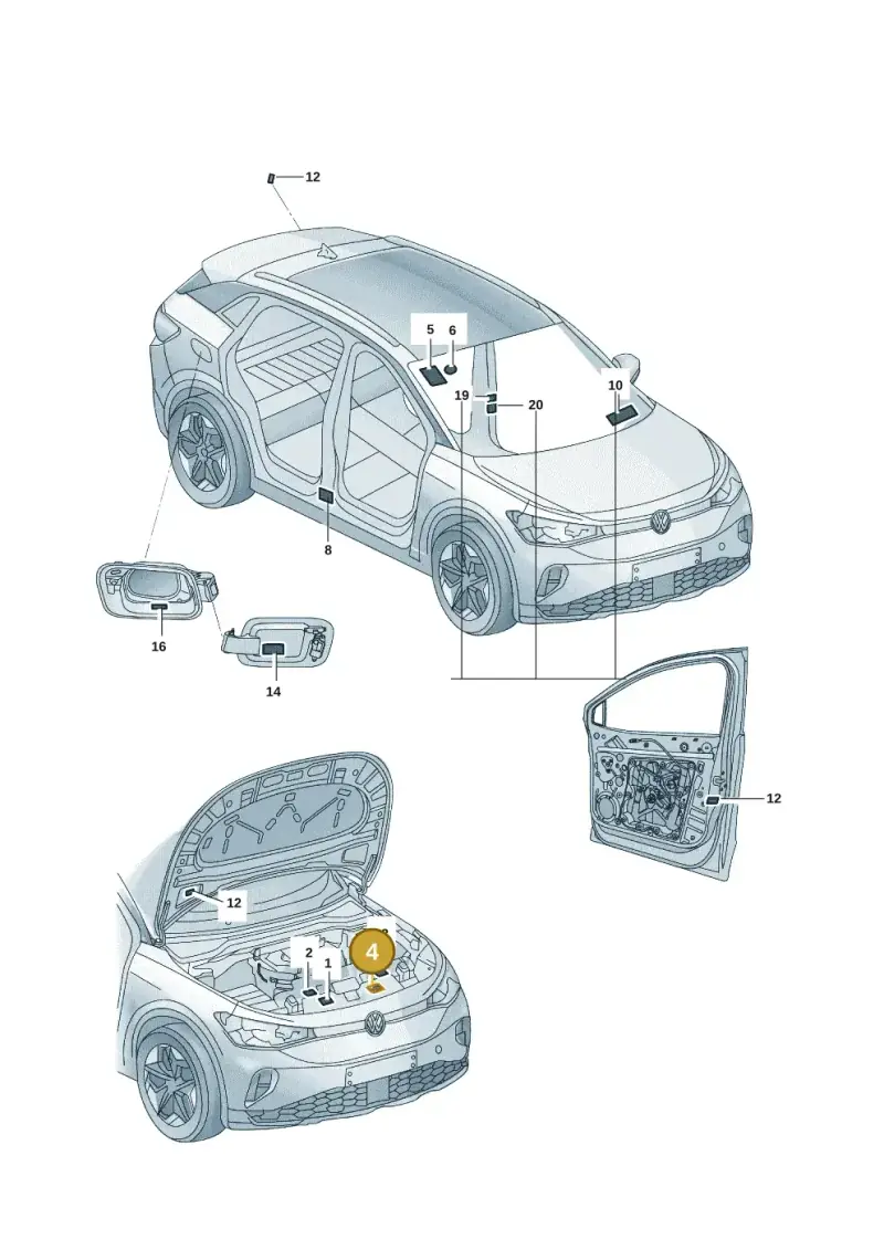 5GE010001C — Volkswagen ID.6 X (2021-) diagram 12d010000, position 4