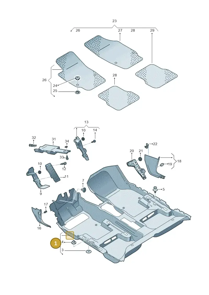 5GE863367B62U — Volkswagen E-Golf (2014-2021) diagram 774863000, position 1