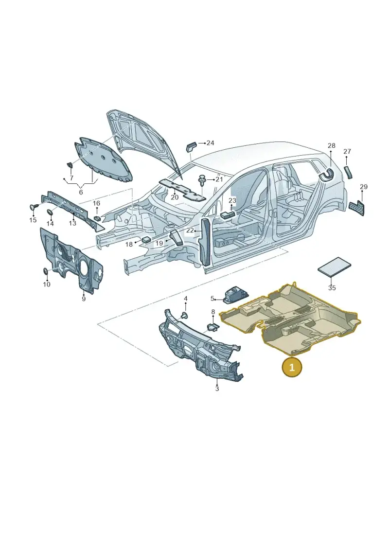 5GE863920A — Volkswagen E-Golf (2014-2021) diagram 774863200, position 1