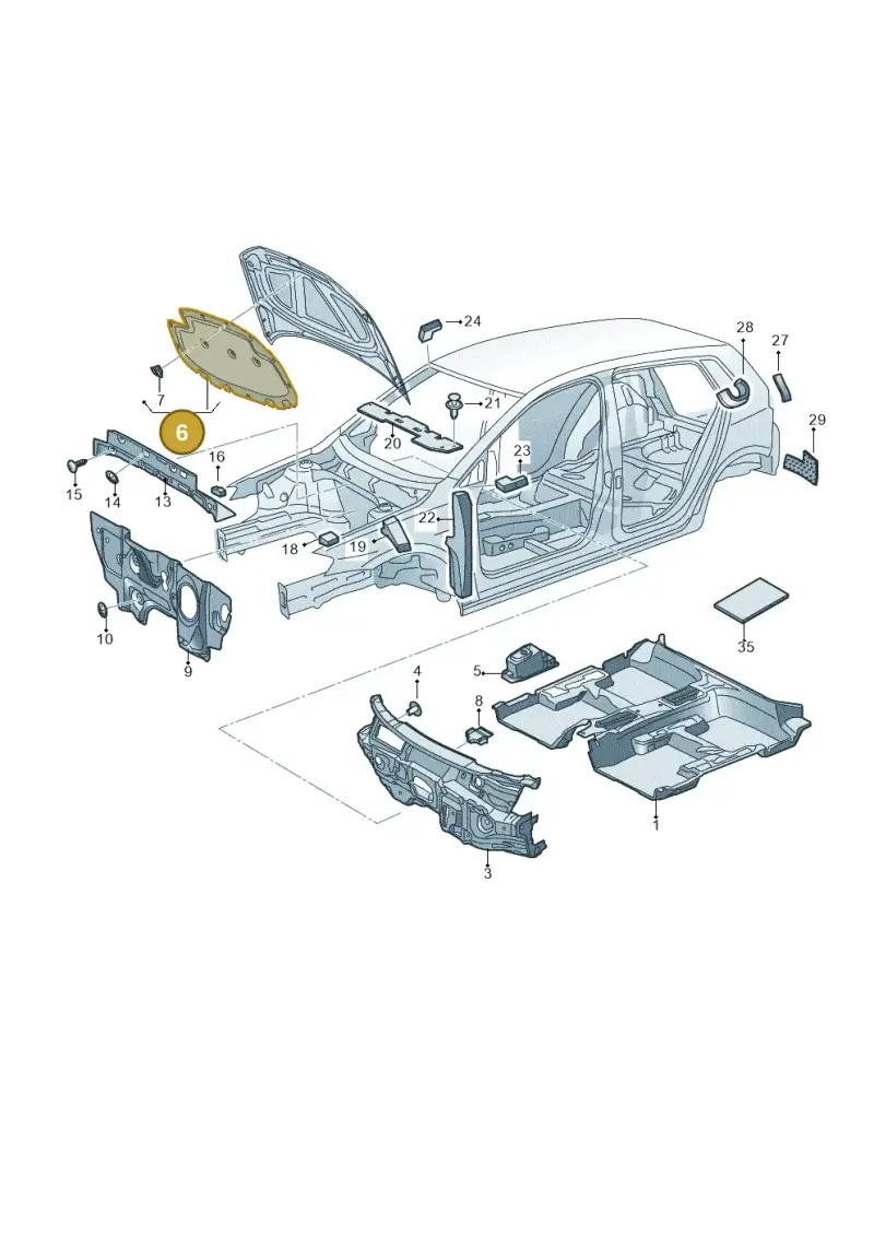 5GM863831 — Volkswagen Golf 1.6 (2015-2019) diagram 774863200, position 6