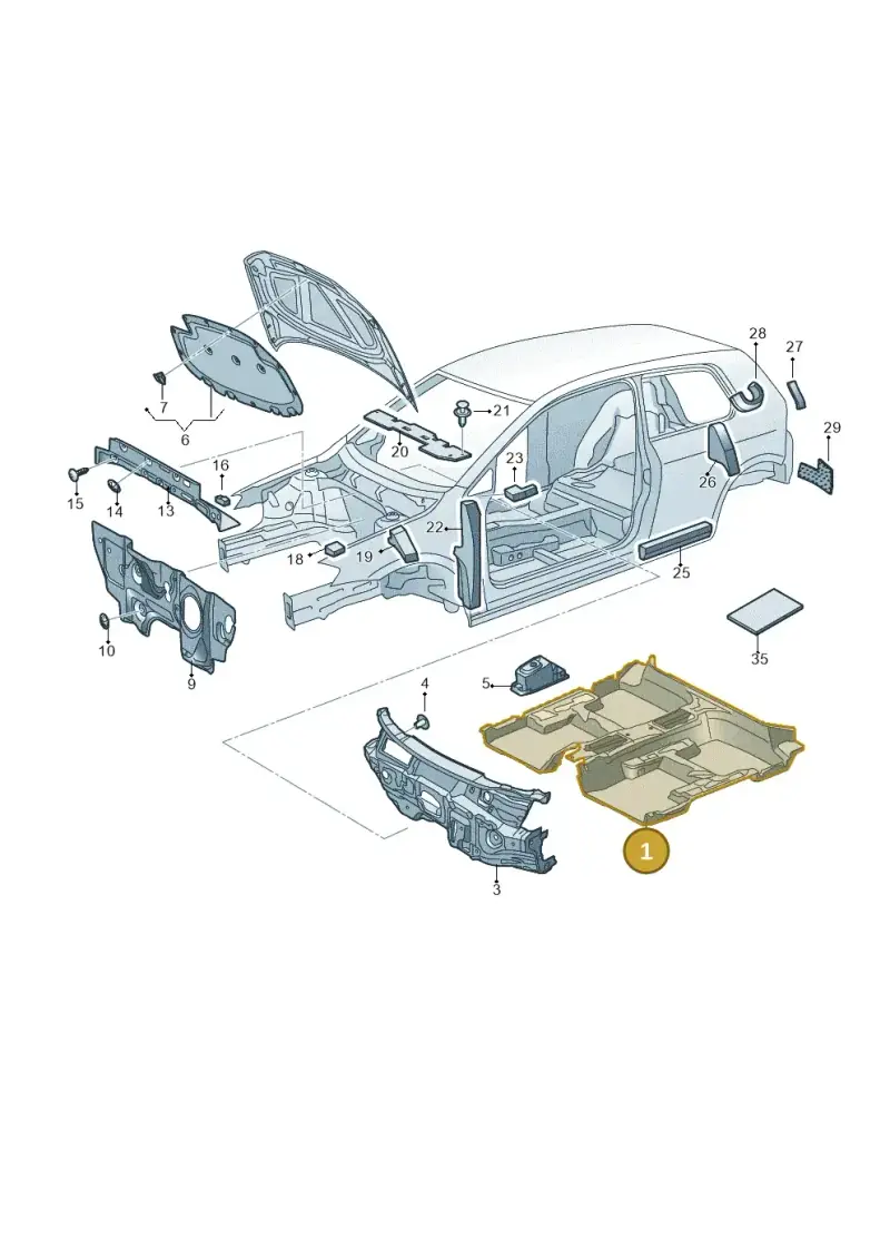 5GM863919 — Volkswagen Golf 1.4 BlueMotion (2014-2017) diagram 746863200, position 1