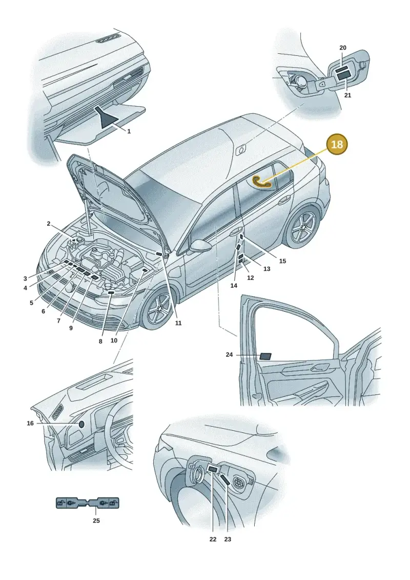 5H0010602 — Volkswagen Golf 2.0 BlueMotion (2019-2024) diagram 5h0010000, position 18