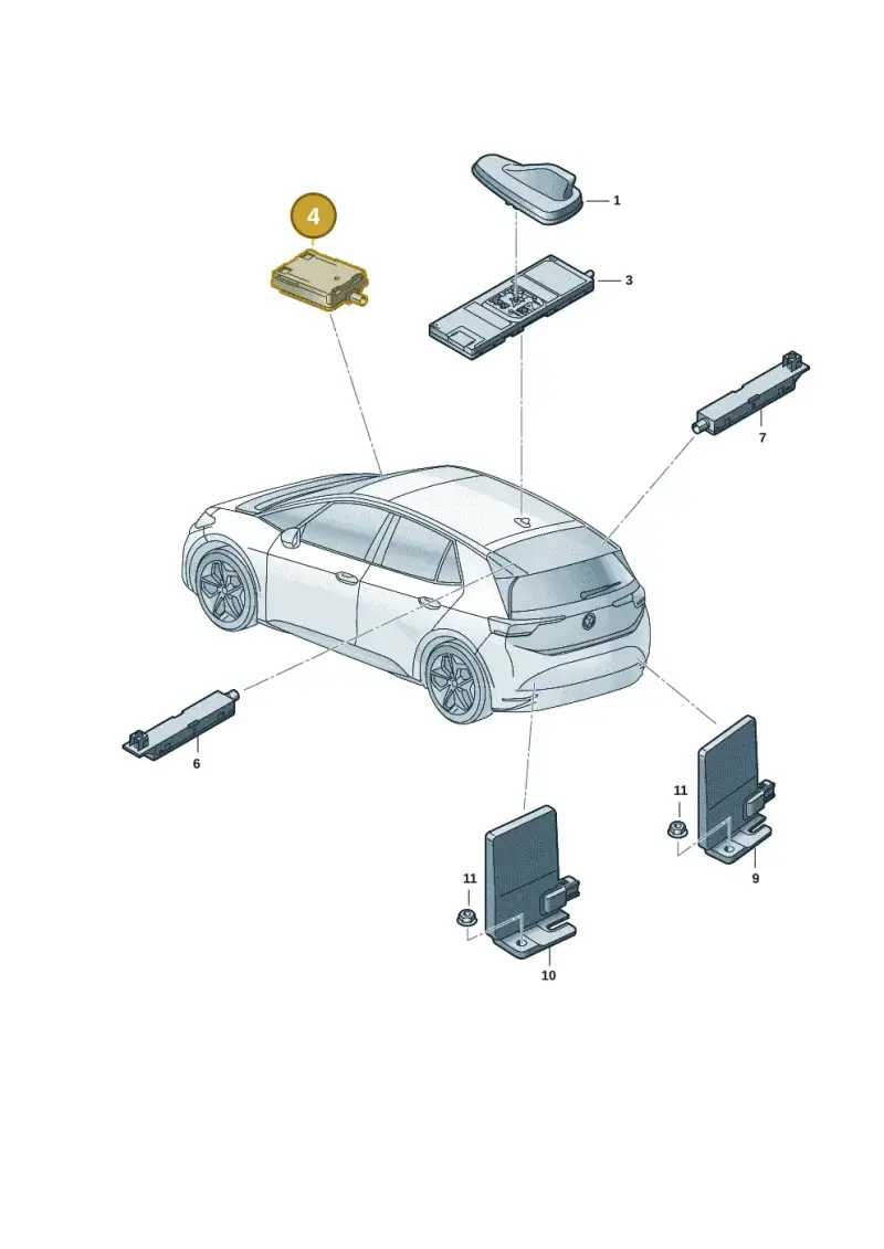5H0035510 — Volkswagen ID.3 (2019-2025) diagram 10a035020, position 4