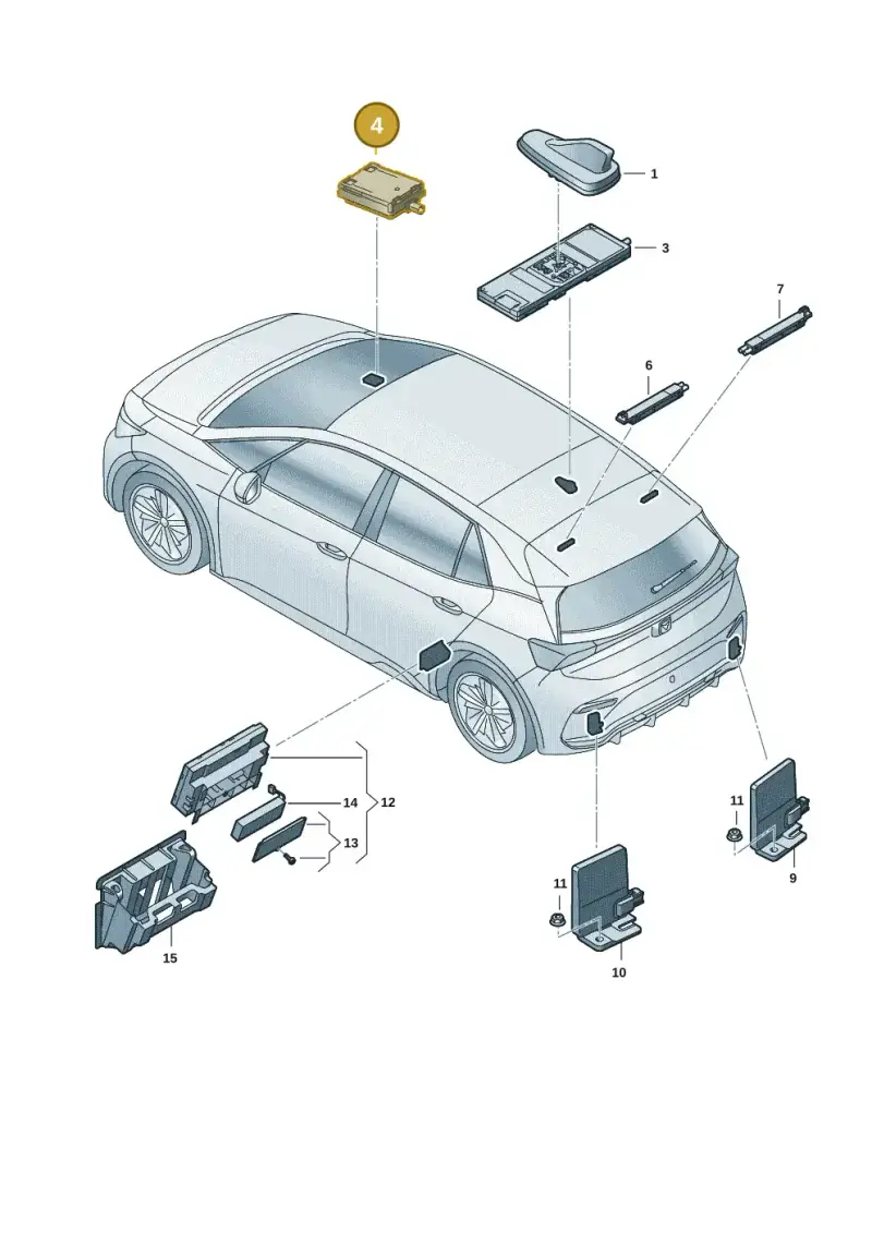 5H0035510 — SEAT CUPRA Born (2021-) diagram 10s035010, position 4