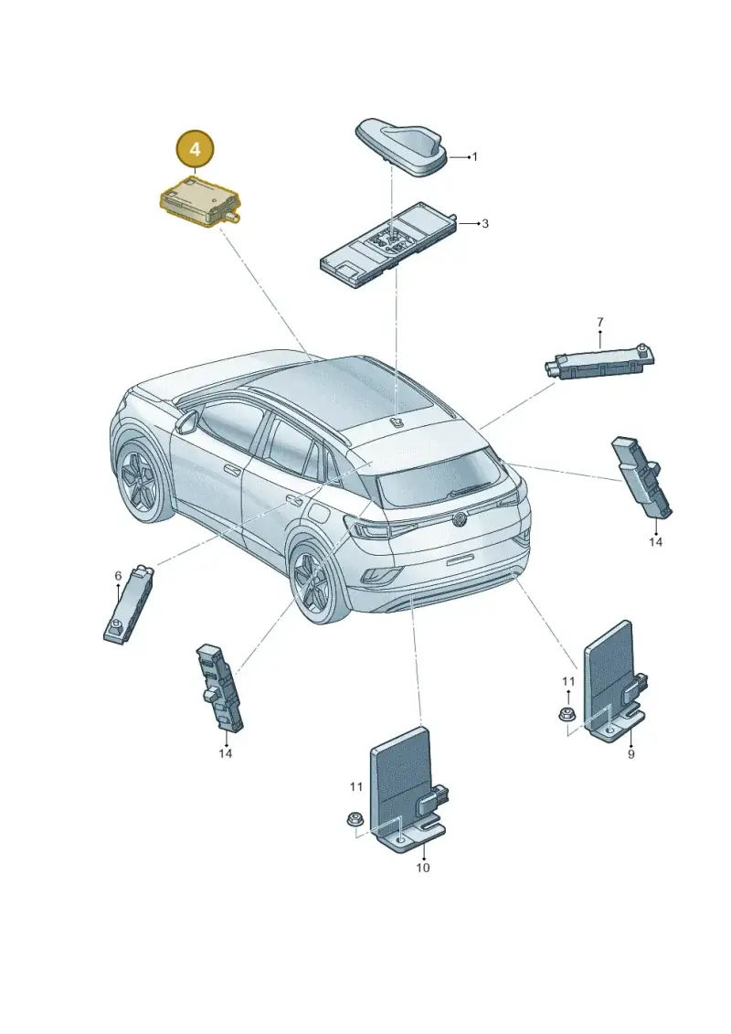 5H0035510 — Volkswagen ID.4 (2020-2025) diagram 11a035020, position 4