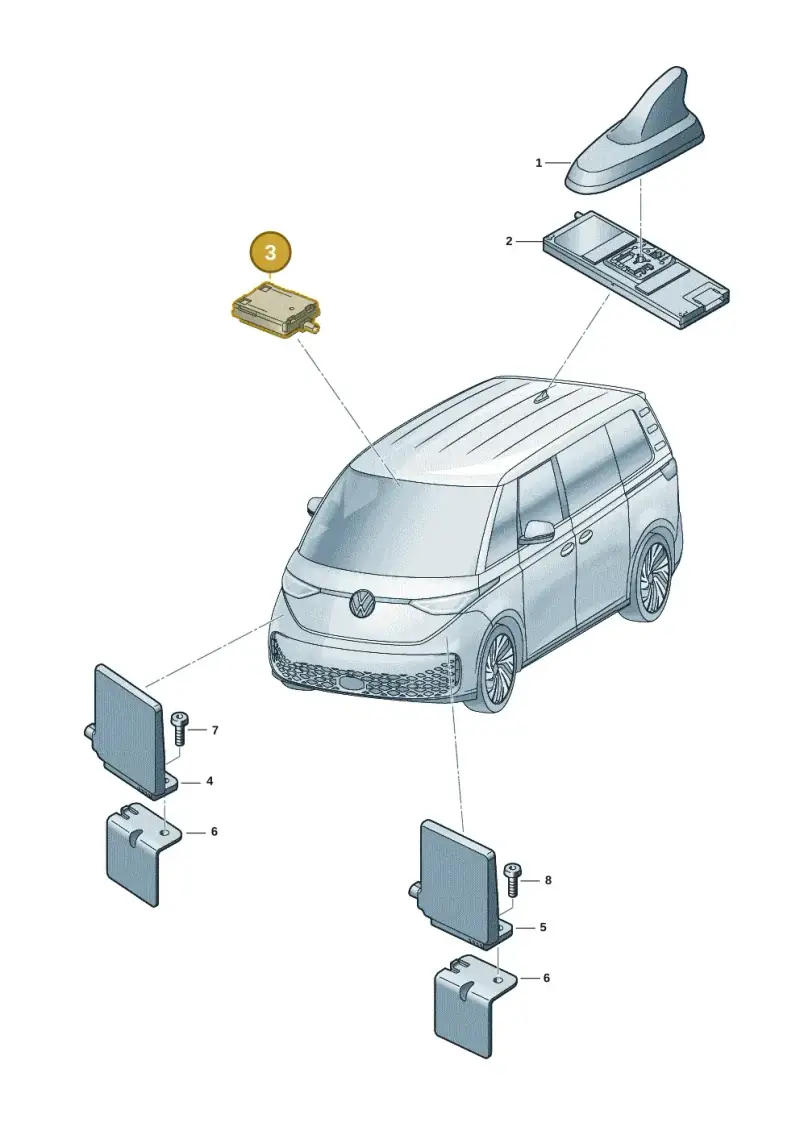5H0035510 — Volkswagen ID. Buzz (2022-2025) diagram 15a035200, position 3