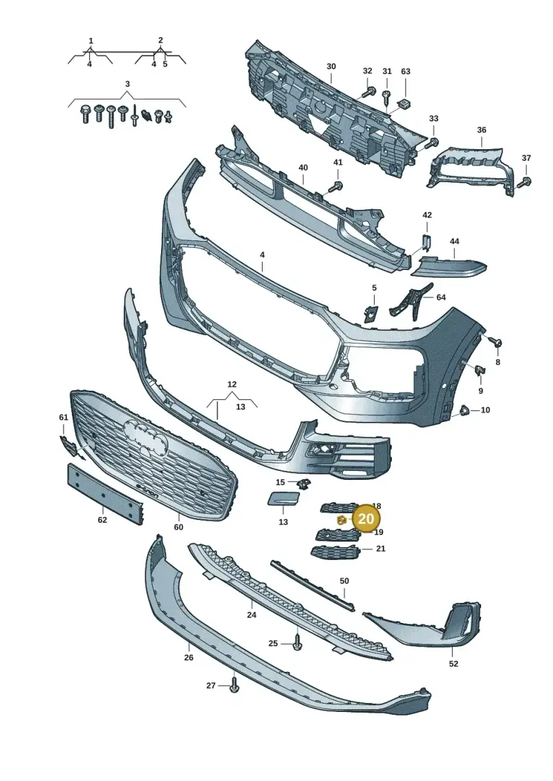 5H0919079 — Audi Q6 e-tron (2023-2025) diagram f5s807100, position 20
