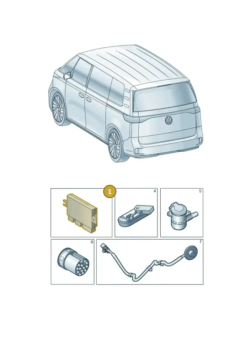 5H2907383D — Volkswagen ID.Buzz (2022-) diagram 15a945055, position 1