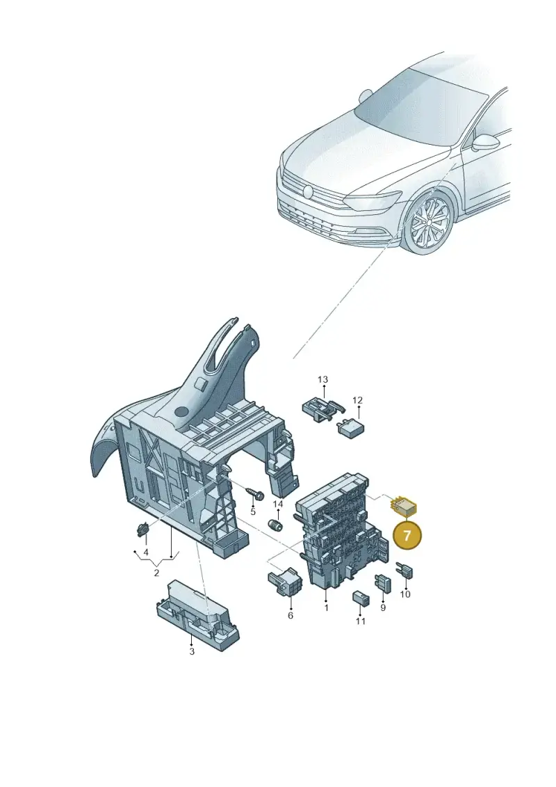 5J0959631C — Volkswagen Tiguan 2.0 (2023-) diagram 793937000, position 7