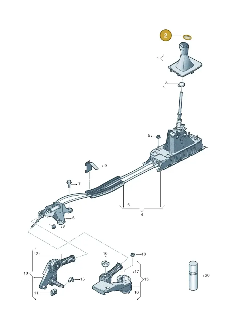 5K0711144B — Volkswagen Golf Estate (2013-2017) diagram 746711200, position 2