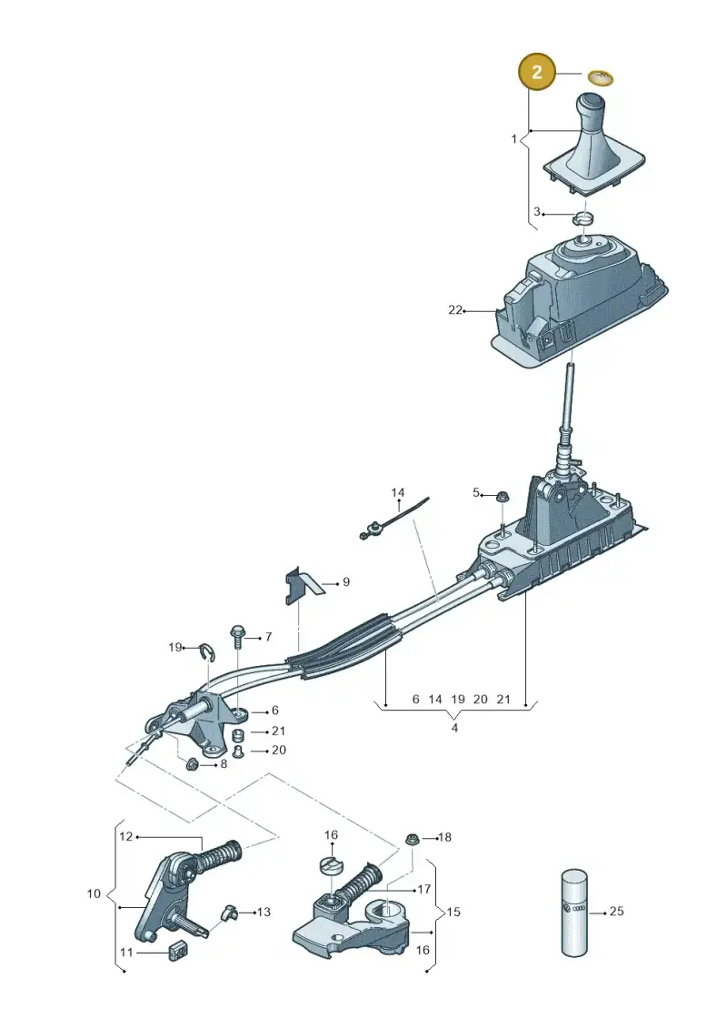 5K0711144B — Volkswagen Golf 2.0 (2016-2020) diagram 781711300, position 2
