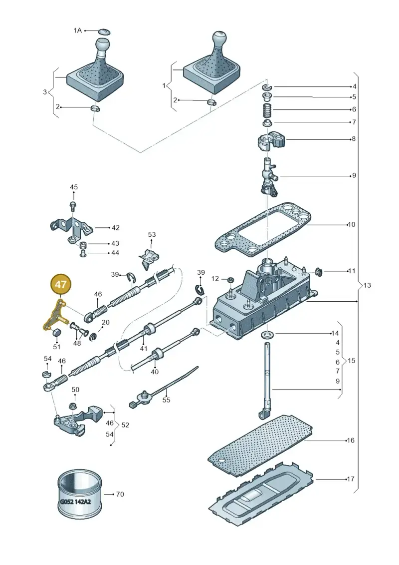 5K0711203 — Volkswagen Golf (2011-2013) diagram 649711300, position 47