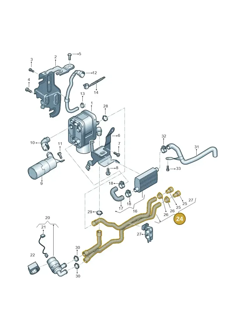5K0819350 — Volkswagen Caddy kombi (2015-2020) diagram 866819700, position 24