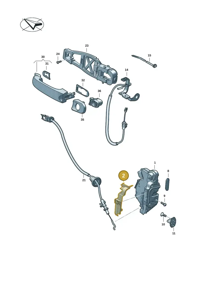 5K0837350B — Volkswagen Transport. multivan (2019-2024) diagram 7ep837000, position 2