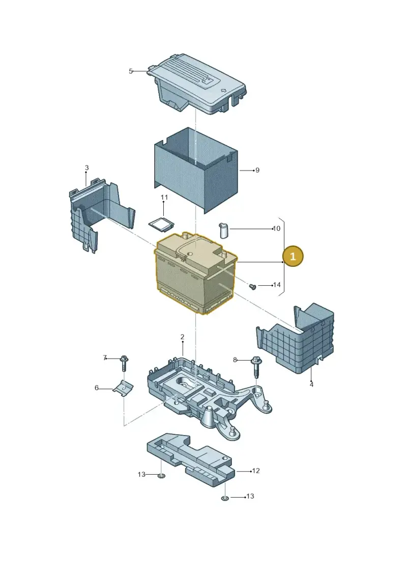 5K0915105E — Volkswagen Jetta (2014-2017) diagram 692915000, position 1