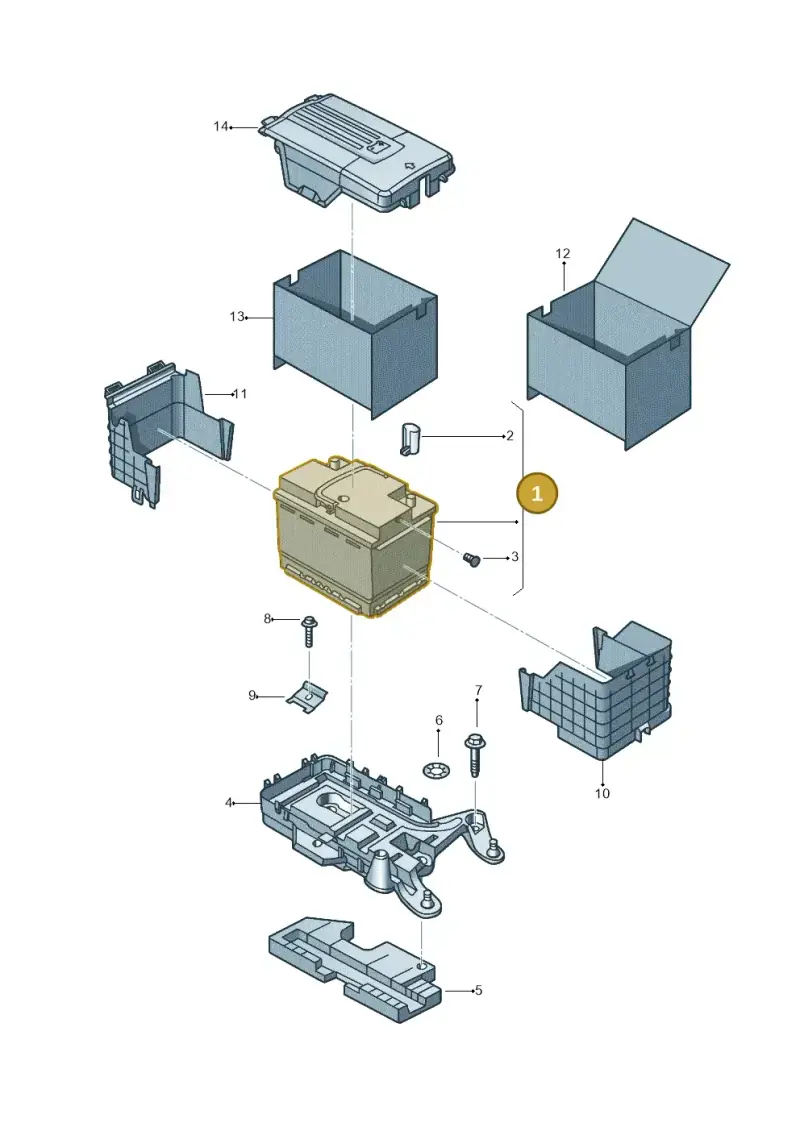 5K0915105E — Volkswagen New beetle (2011-2016) diagram 715915000, position 1