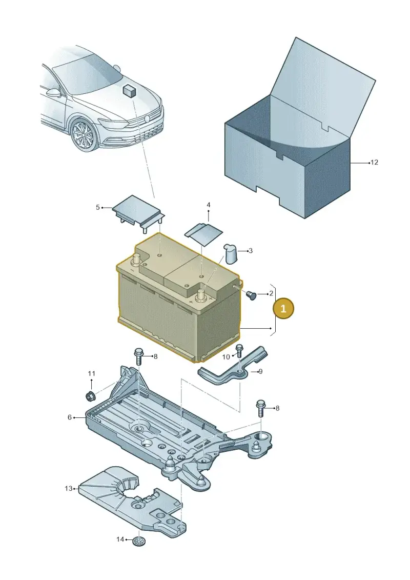 5K0915105E — Skoda Superb Combi (2015-2024) diagram 793915000, position 1