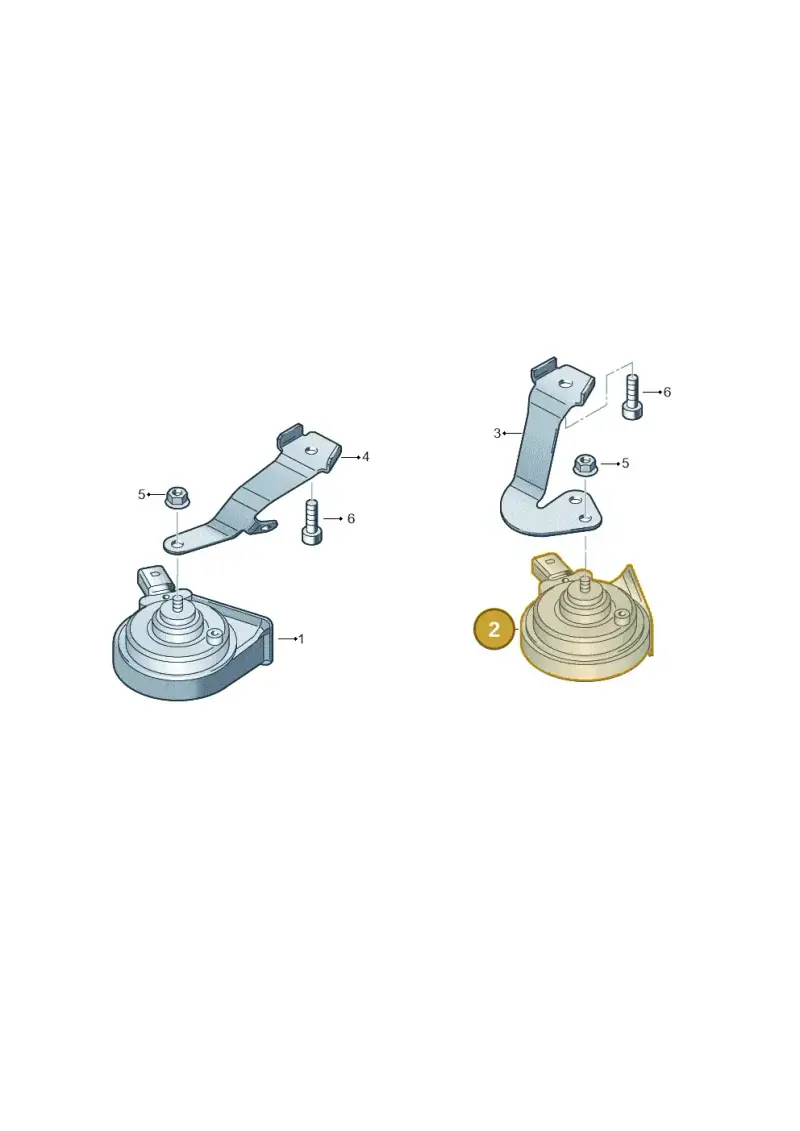 5K0951223 — Volkswagen Jetta (2014-2017) diagram 649951000, position 2