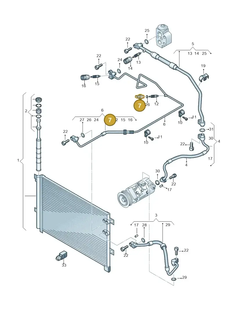 5K0959126 — Volkswagen Amarok twin cab (2022-) diagram 683820150, position 7