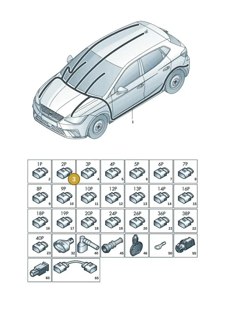 5K0971582 — SEAT Arona (2017-) diagram 835971082, position 3