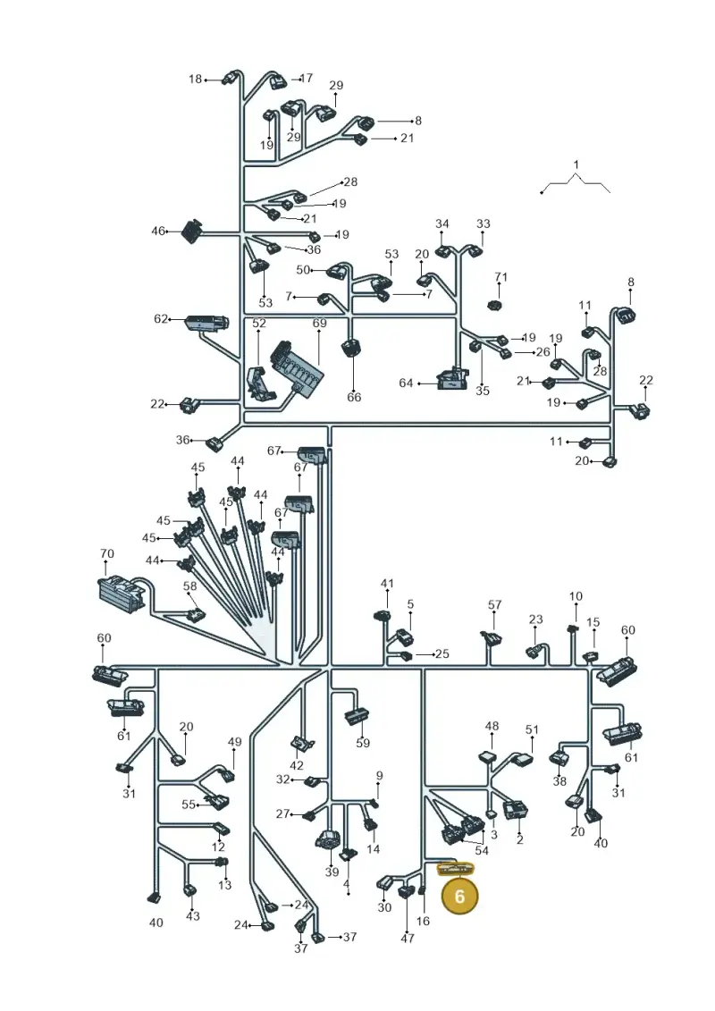 5M0973050C — Volkswagen Up! 1.0 TSI (2013-2017) diagram 559971800, position 6