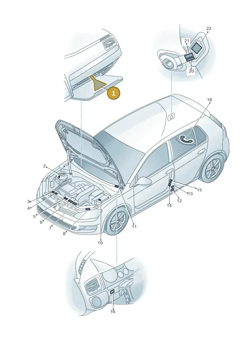 5N0010660N — Volkswagen Golf 1.4 BlueMotion (2012-2017) diagram 746010000, position 1