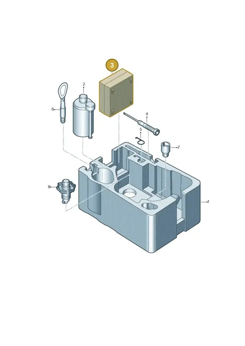 5N0012615C — Volkswagen T-Cross 1,0 (2018-2024) diagram 587012002, position 3