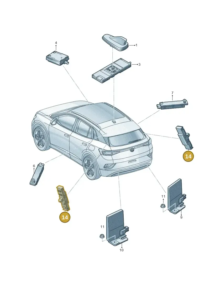 5N0035570 — Volkswagen ID.4 (2020-2025) diagram 11a035020, position 14