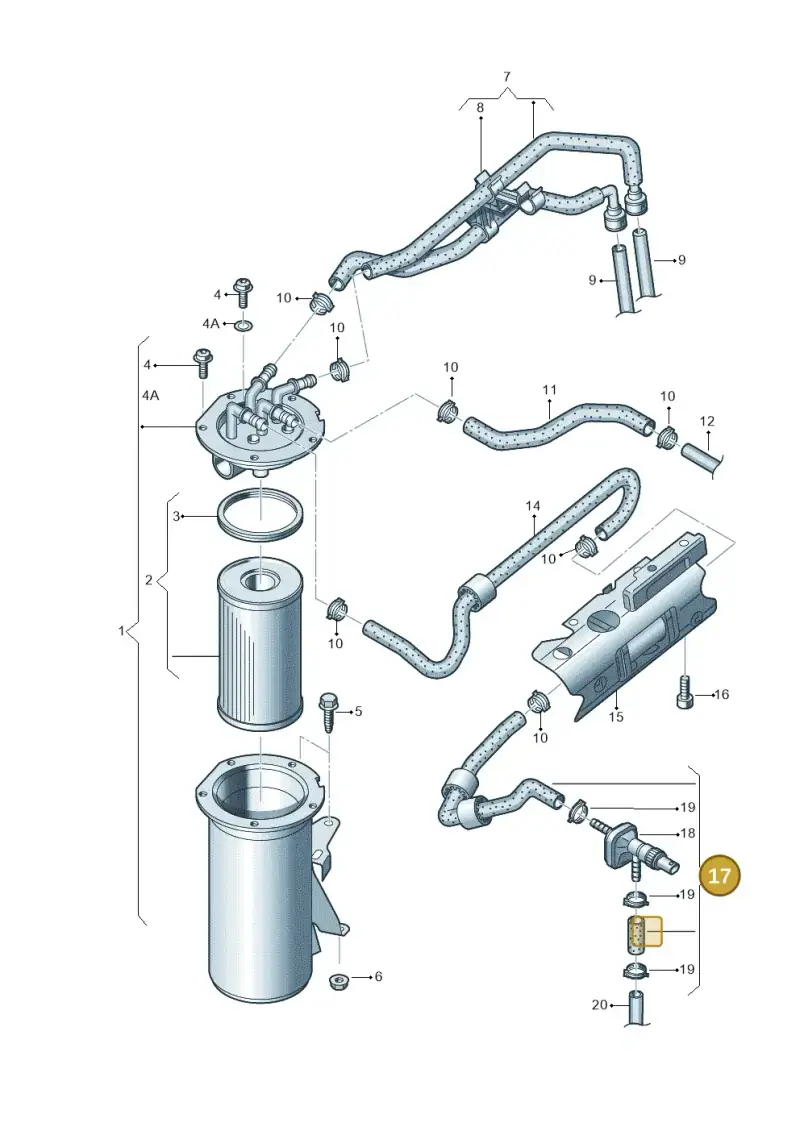 5N0130307J — Volkswagen New beetle (2011-2016) diagram 729127150, position 17