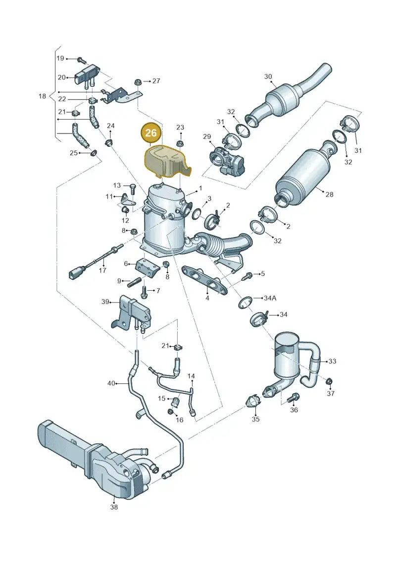 5N0131783 — Volkswagen New beetle (2011-2016) diagram 646253630, position 26