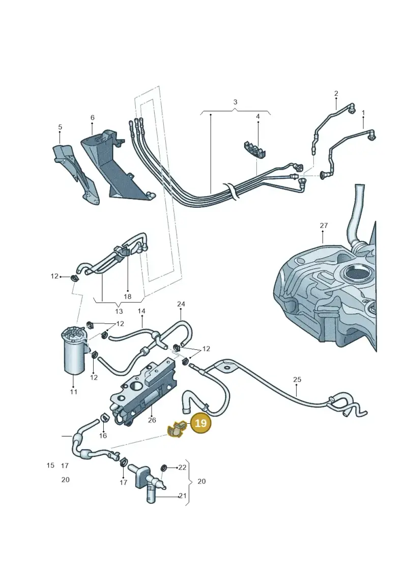 5N0133687A — Volkswagen Beetle (2016-2019) diagram 789201026, position 19