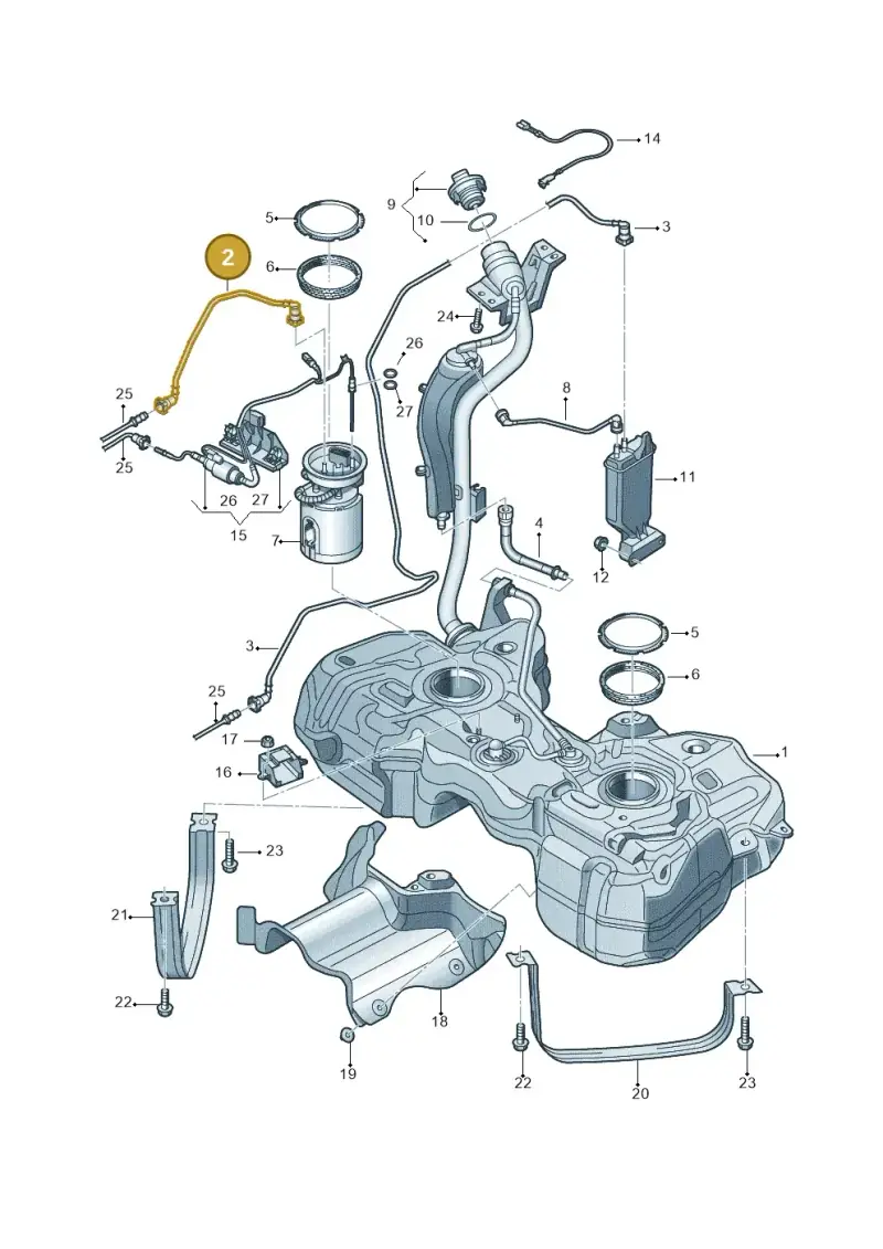 5N0201293N — Volkswagen Tiguan 4Motion (2011-2018) diagram 719201400, position 2