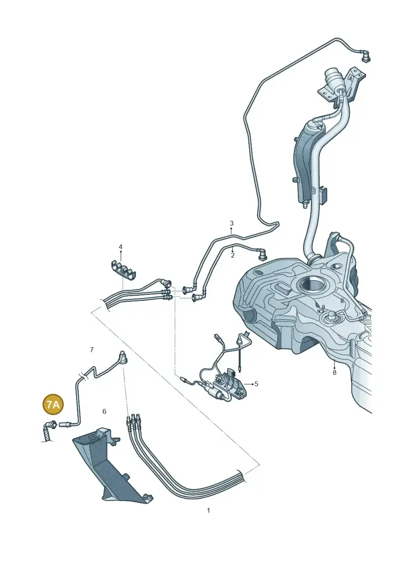 5N0201418E — Volkswagen TIGUAN                 08> (2007-) diagram 634201400, position 7A