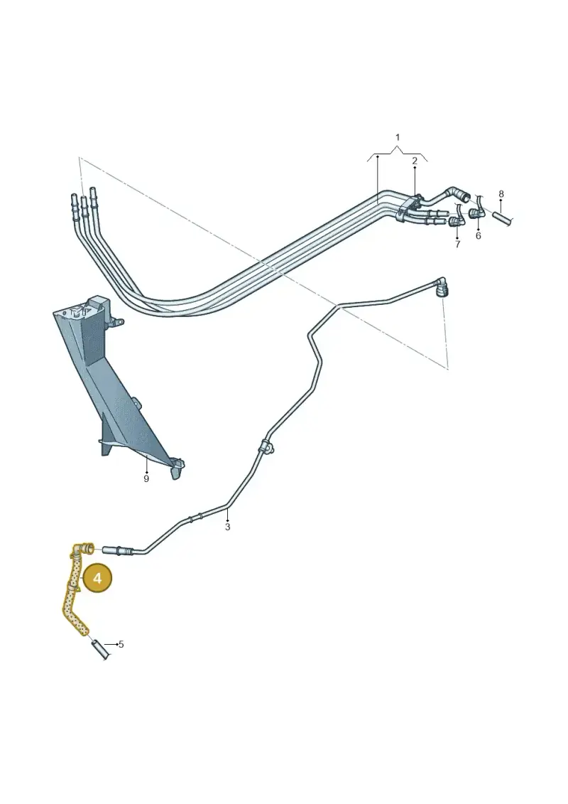 5N0201418E — Volkswagen Tiguan 4Motion (2011-2018) diagram 719201100, position 4