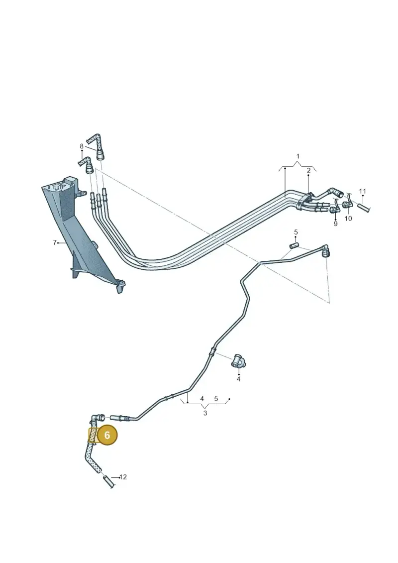5N0201418E — Volkswagen Tiguan 4Motion (2011-2018) diagram 719201200, position 6