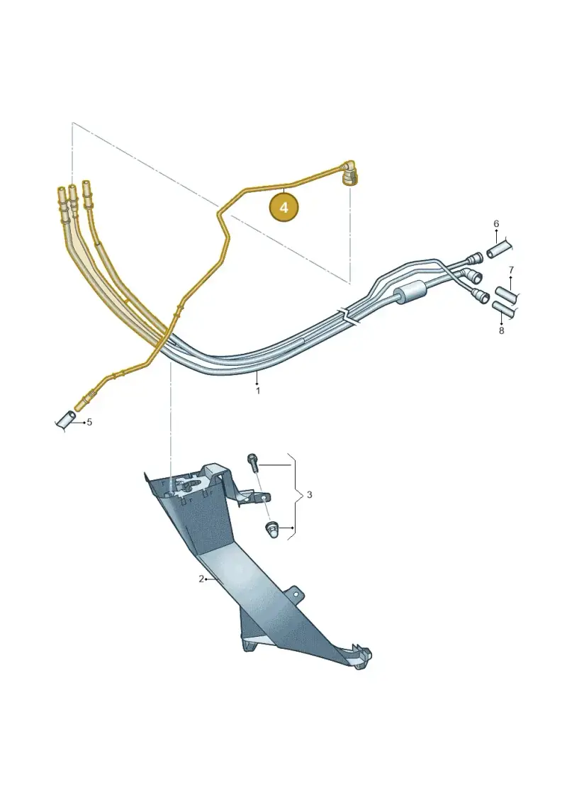 5N0201418J — Volkswagen Sharan BlueMotion (2015-2022) diagram 863201017, position 4