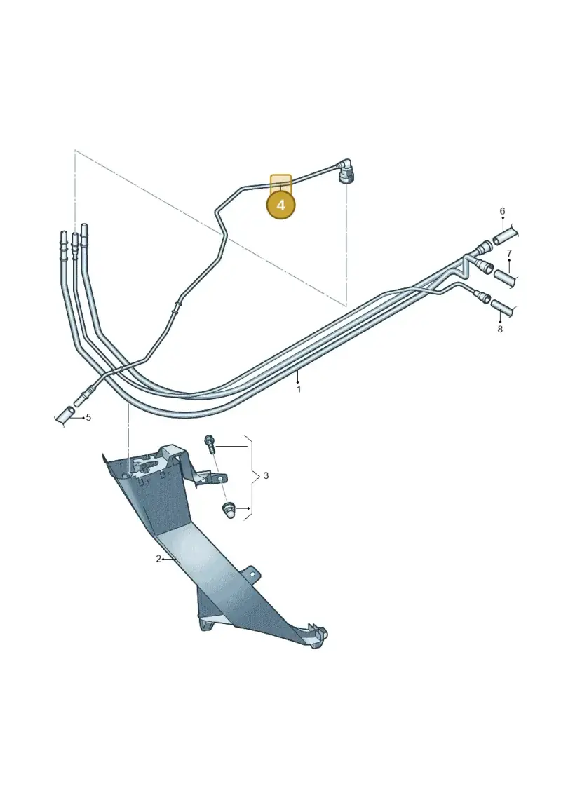 5N0201418J — Volkswagen Sharan BlueMotion (2015-2022) diagram 689201050, position 4