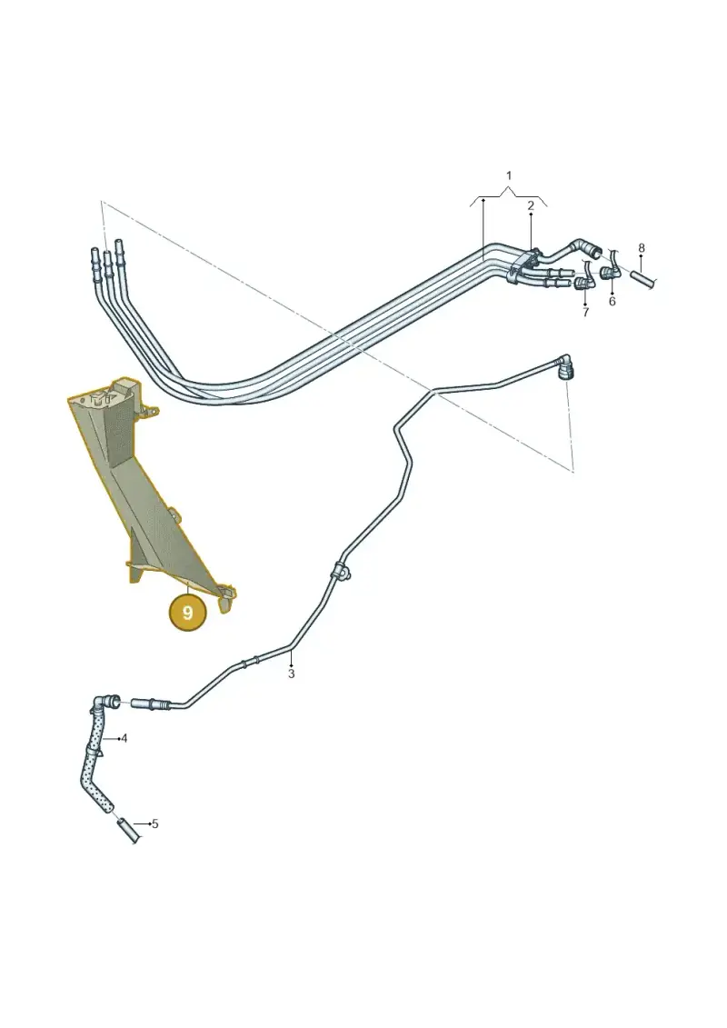 5N0201973B — Volkswagen Tiguan 4Motion (2011-2018) diagram 719201100, position 9