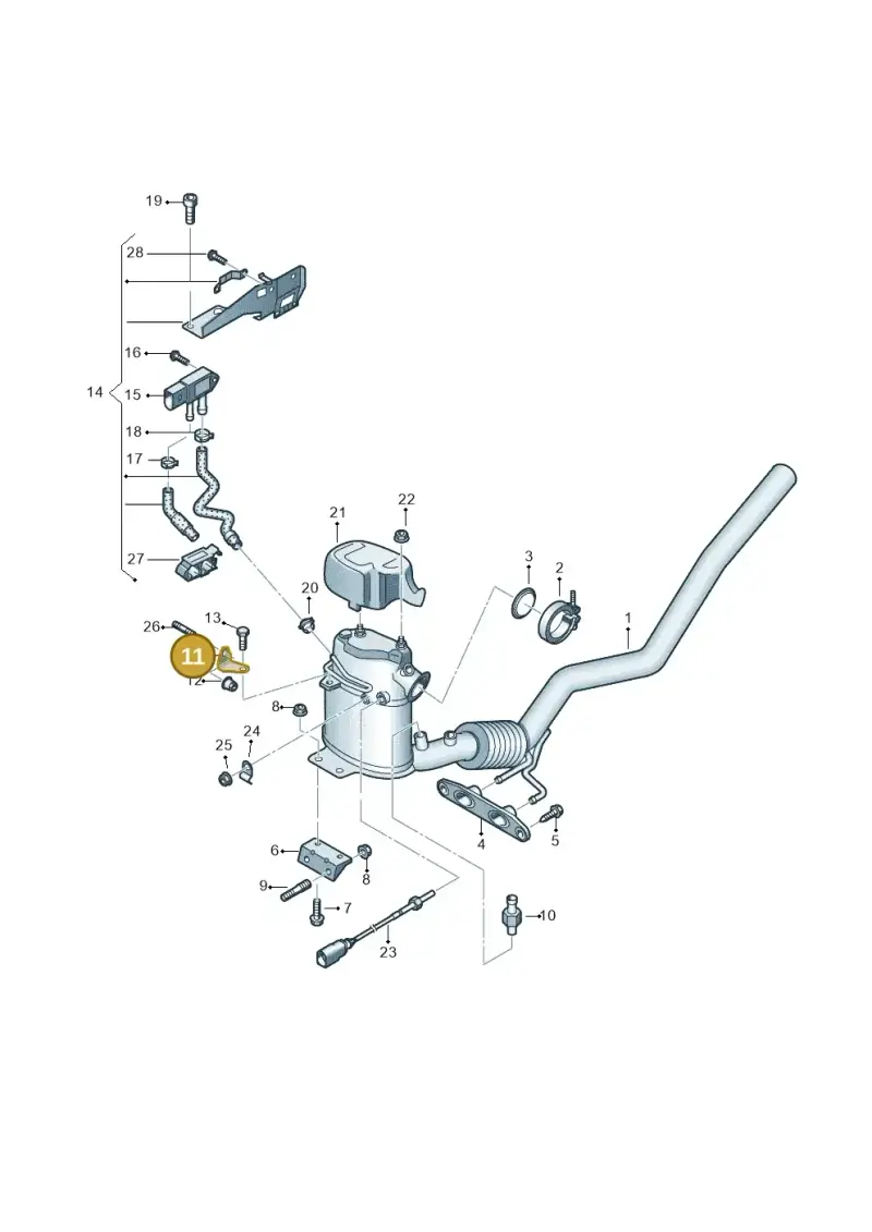 5N0253463 — Volkswagen Caddy kombi (2015-2020) diagram 650253770, position 11