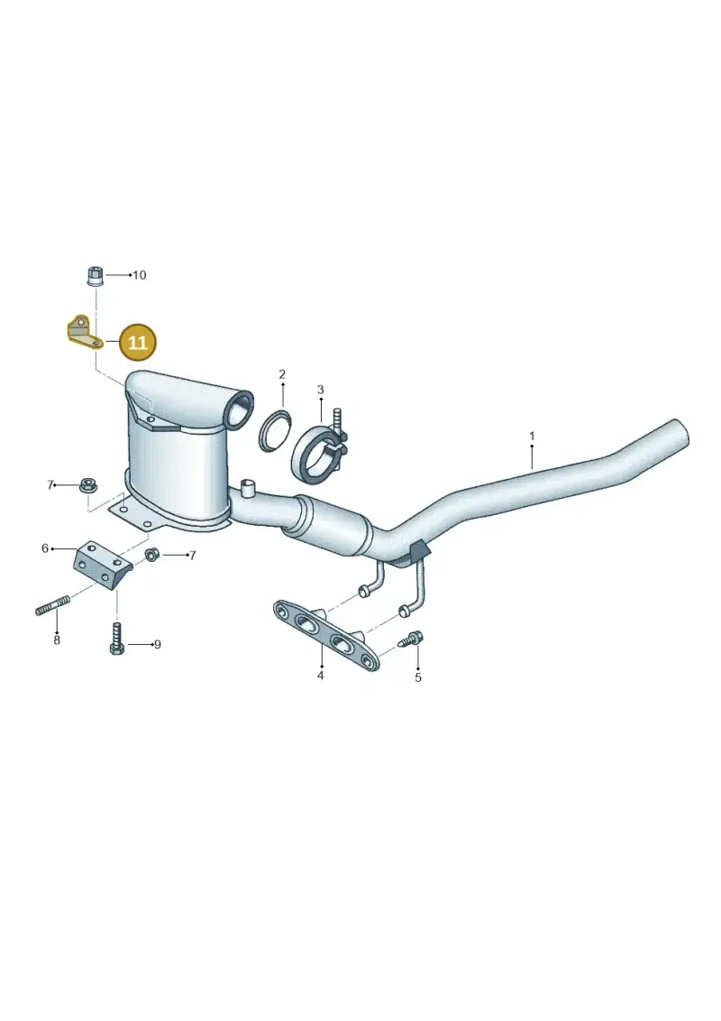 5N0253463 — Volkswagen Caddy kombi (2015-2020) diagram 692253570, position 11