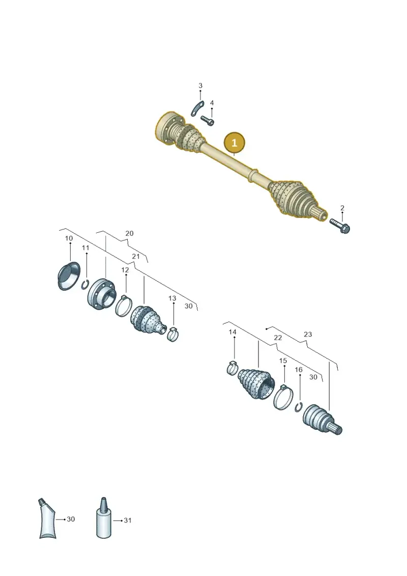 5N0407762F — Volkswagen TIGUAN                 08> (2007-) diagram 658407360, position 1