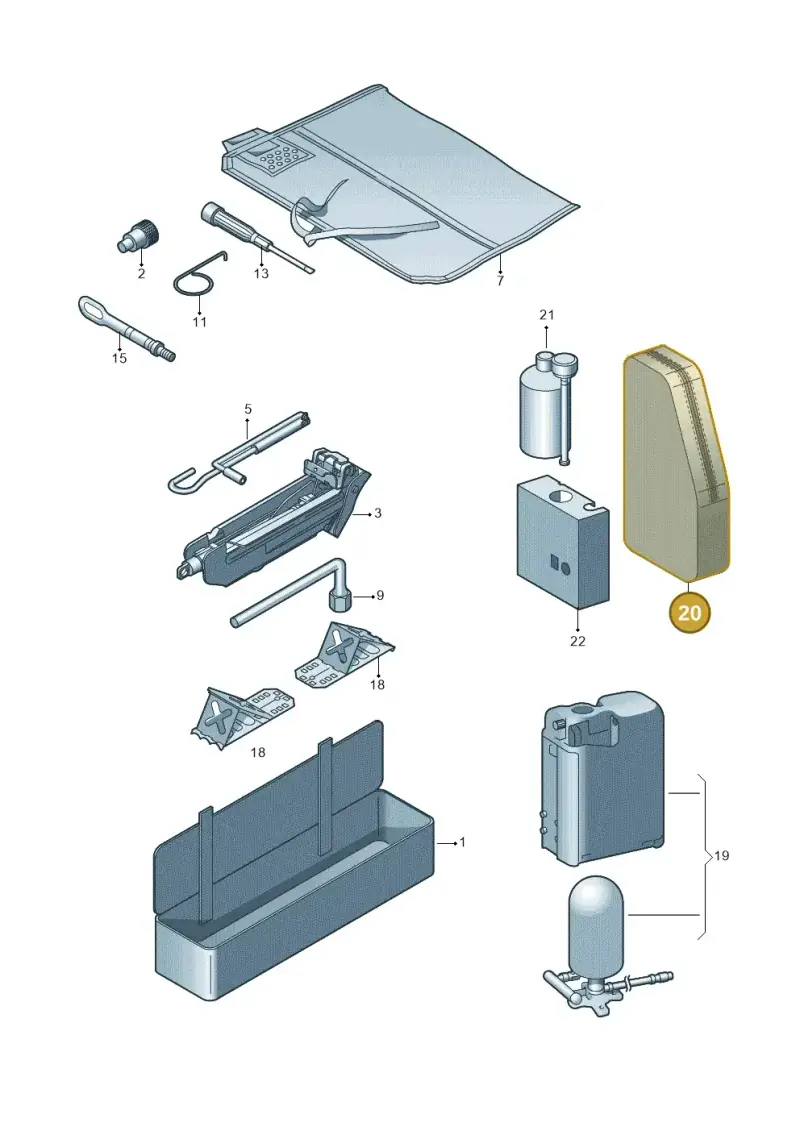 5N0601703 — Volkswagen Sharan (2015-2022) diagram 689012000, position 20