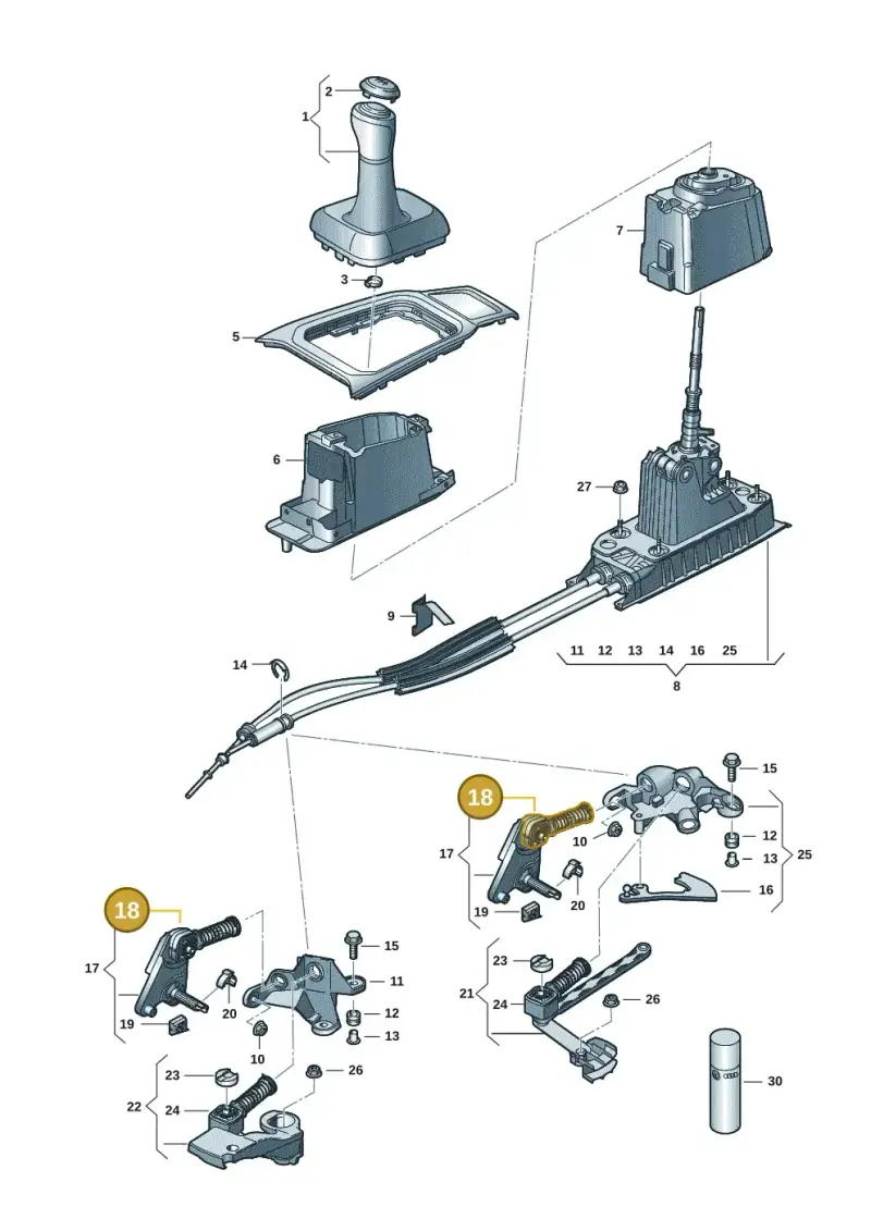 5N0711761 — Volkswagen T-Roc convertible 1.5 (2019-2024) diagram 2gk711301, position 18