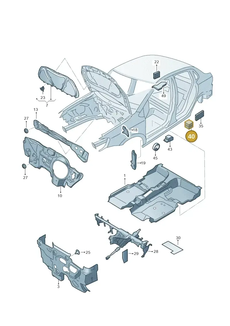 5N0864725 — Volkswagen Polo 1.6 (2015-2020) diagram 873863200, position 40