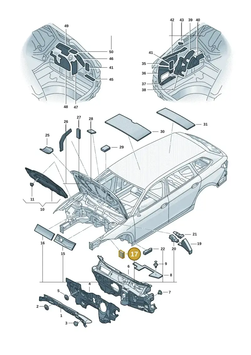 5N0864725A — Volkswagen Passat estate (2023-) diagram 3j0863200, position 17