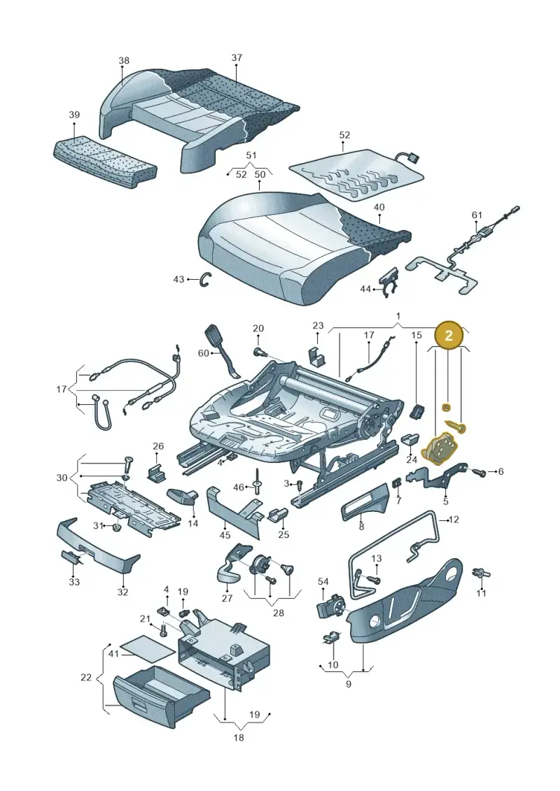 5N0881053 — Volkswagen Golf Sportsvan 1.6 (2014-2020) diagram 746881000, position 2