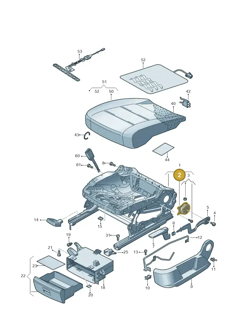 5N0881054 — Volkswagen Tiguan 4Motion (2011-2018) diagram 719881000, position 2